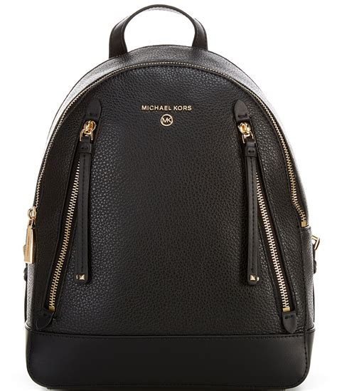 michael kors brooklyn leather backpack|Michael Kors leather backpack men.